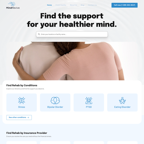 Wellness website with the title 'Minimalist Medical, Health, and Wellness Website'