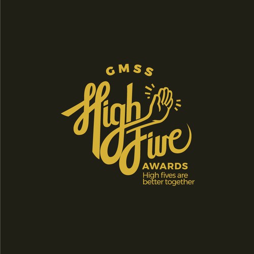 High five logo with the title 'High Five Logo'