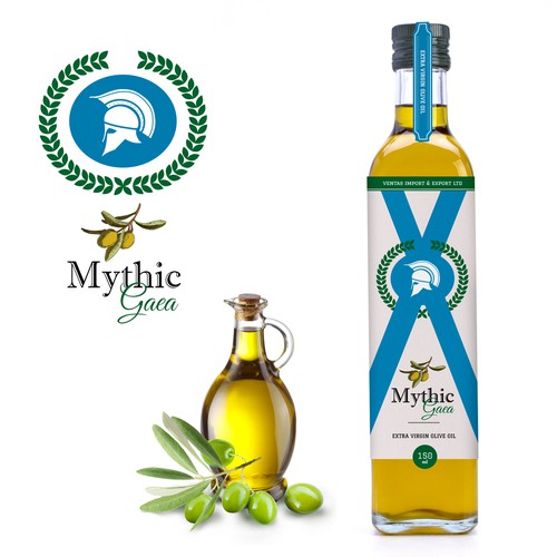 Branding label with the title 'Mythi Gaea'