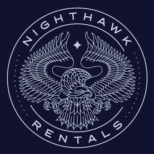 Eagle eye logo with the title 'NIGHTHAWK RENTALS'