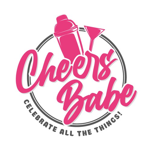 Party logo with the title 'Logo Cheers Babe'