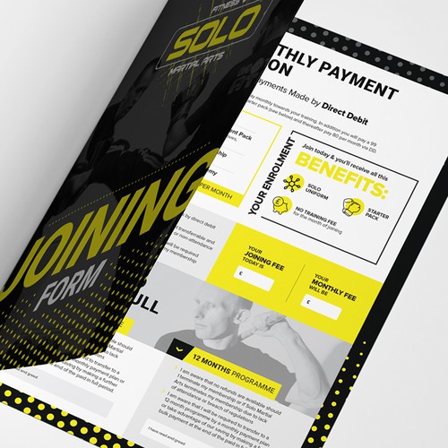 Martial arts design with the title 'Joining Form'