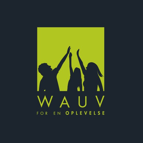 Event planning logo with the title 'Logo design for WAUV'