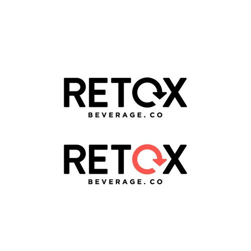 Vodka logo with the title 'Logo for Retox Beverage Co.'