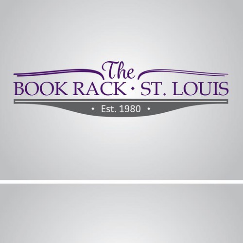 Library logo with the title 'The Book Rack St. Louis'