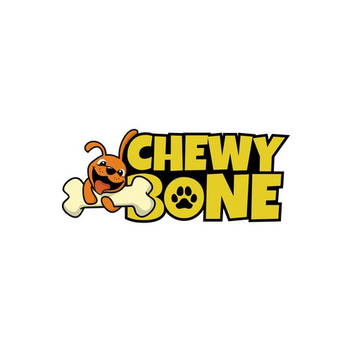 Bone logo with the title 'Chewy Bone'