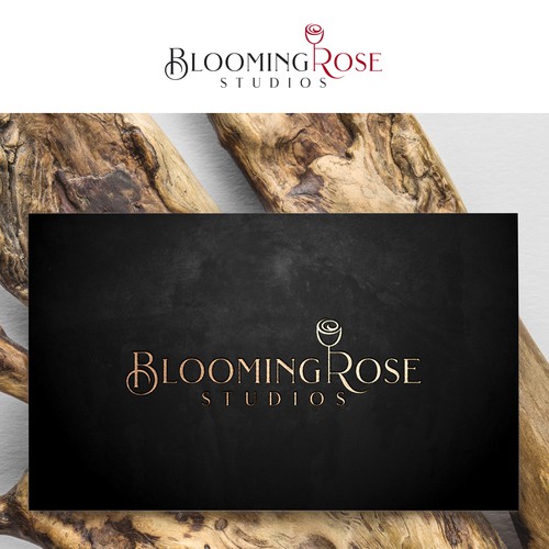 Studio brand with the title 'Blooming rose studios'