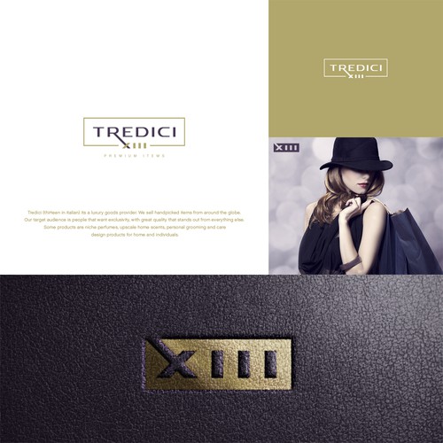 Italian design with the title 'Logo for Premium items Store 13'