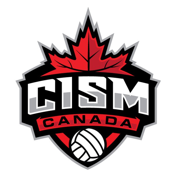 Canadian design with the title 'canadian volleyball logo'
