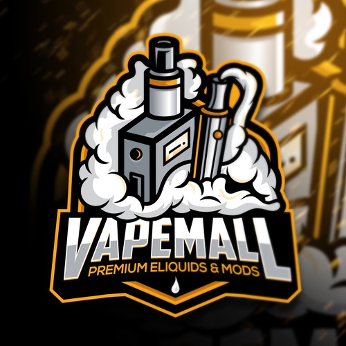 Vapor logo with the title 'VapeMall Premium eLiquids & Mods'
