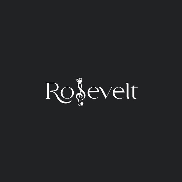 Black and white barber pole logo with the title 'Rosevelt'