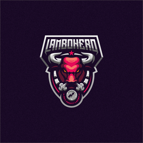 Smoking logo with the title 'LamboHero'