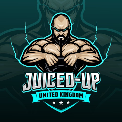 Gym brand with the title 'JUICED UP'