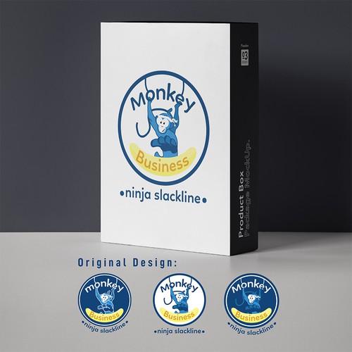 Banana logo with the title 'Monkey Business - Logo Concept'