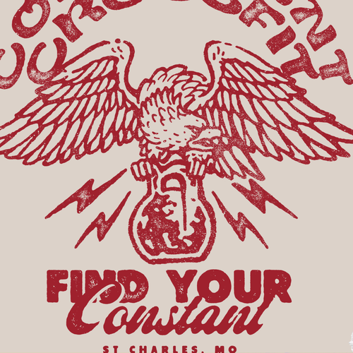 CrossFit t-shirt with the title 'Vintage Grunge Hand Drawn Illustration'