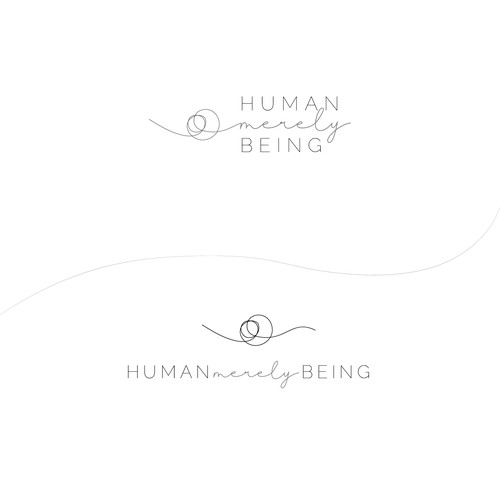 Knot logo with the title 'Human Merely Being'