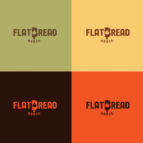 Pizzeria design with the title 'Flatbread House'