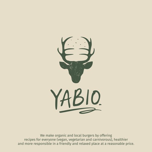 Burger logo with the title 'Burger restaurant logo'
