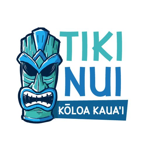 Hawaii logo with the title 'Tiki Nui logo'