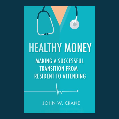 Medical book cover with the title 'Logo for a medical career advice book'