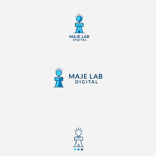 Castle design with the title 'Iconic tower logo'