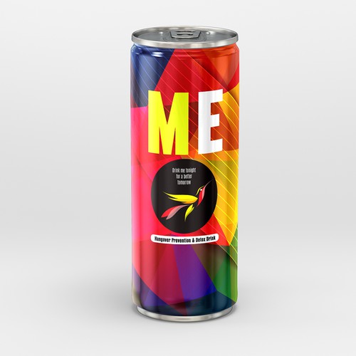 Energy packaging with the title 'Product packaging for energy drink'