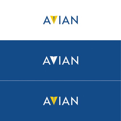 Airline design with the title 'Avian Logo #01'