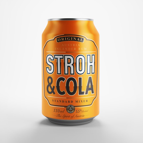 Canister design with the title 'Loud & Minimalistic Can Design'