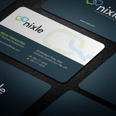 Business card based on logo for largest neighborhood network website in the US