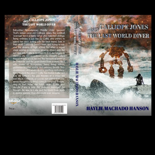 Steampunk book cover with the title 'Contest entry  for a book cover '