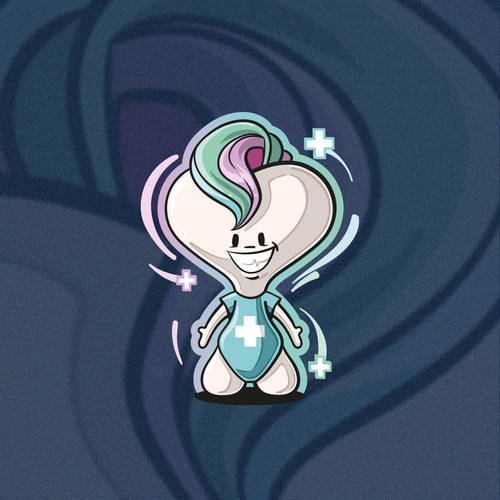 Design with the title 'Bone character'