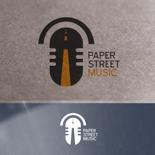 Road logo with the title 'Paper street music'