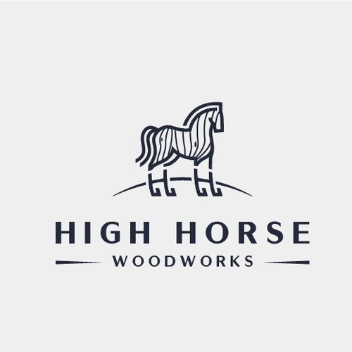 Wood design with the title 'Logo Concept for Furniture Company'