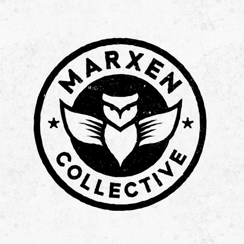 Owl logo with the title 'Marxen collective'