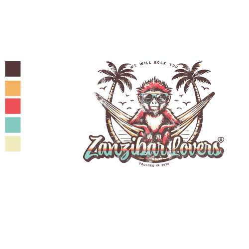 Travel agency logo with the title 'Lofo for the largest online travel guide to the island of Zanzibar'