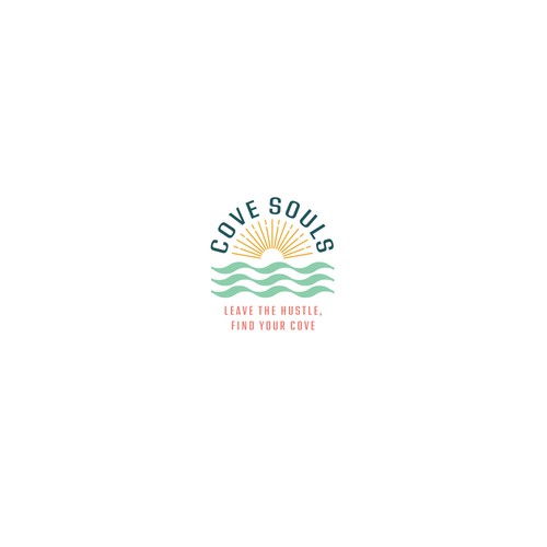 Pond logo with the title 'Concept for Cove Souls, a lakeside apparel brand'