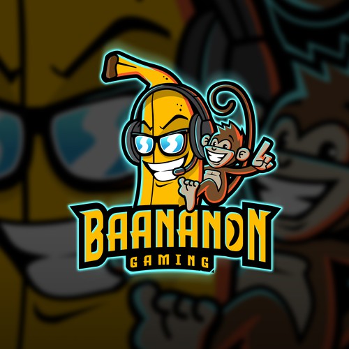 Cool banana logo illustration. Perfect for game store, food store, food  logo, game developer, game or food review blog or vlog channel, game fans  or community, etc. 13933895 Vector Art at Vecteezy