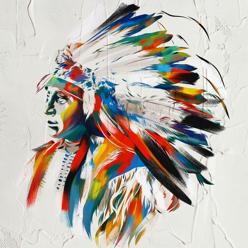 Digital painting artwork with the title 'Illustration'