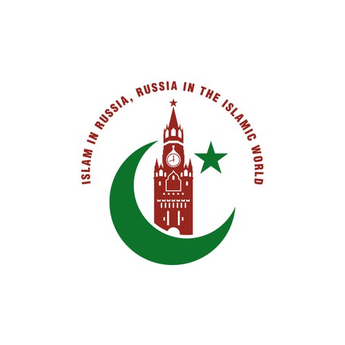 Russian design with the title ' Logo for an academic project on Russia and the Islamic World'