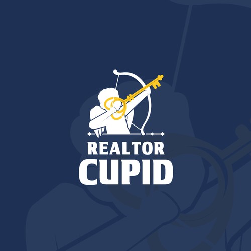 Real estate logo with the title 'Eyecatching Cupid for Realtor Logo'