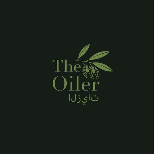 Olive logo with the title 'The Oiler - Logotype'