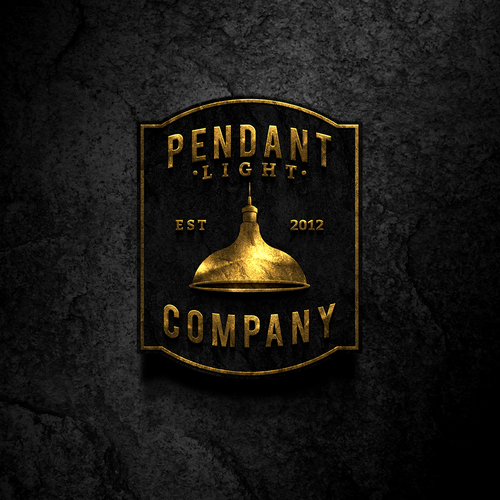 Lighting design with the title 'Pendant Light Company Logo'