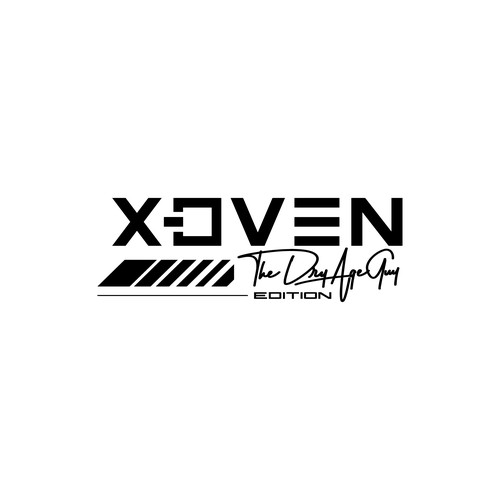 Oven logo with the title 'X-Oven The Dry Age Guy Edition Logo Design'