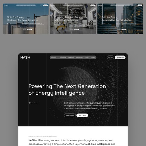 Artificial intelligence website with the title 'HASH '