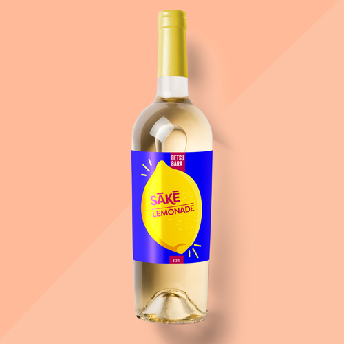 Bold label with the title 'Vibrant and Minimalist Product Label Design'