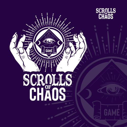 Pen design with the title 'card game logo '