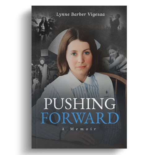Paperback book cover with the title 'Pushing Forward'