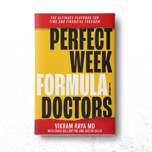 Financial book cover with the title 'Perfect Week Formula for Doctors'