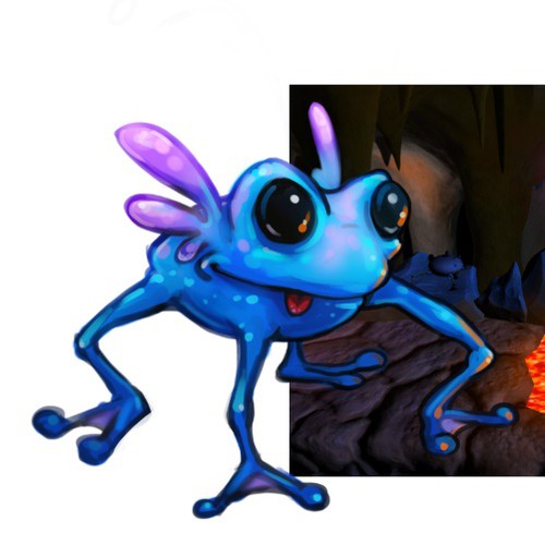 2-dimensional design with the title 'Dream pet - character design'