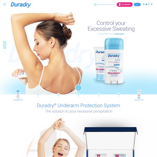 Beauty website with the title 'Redesign a fun and clean website! '